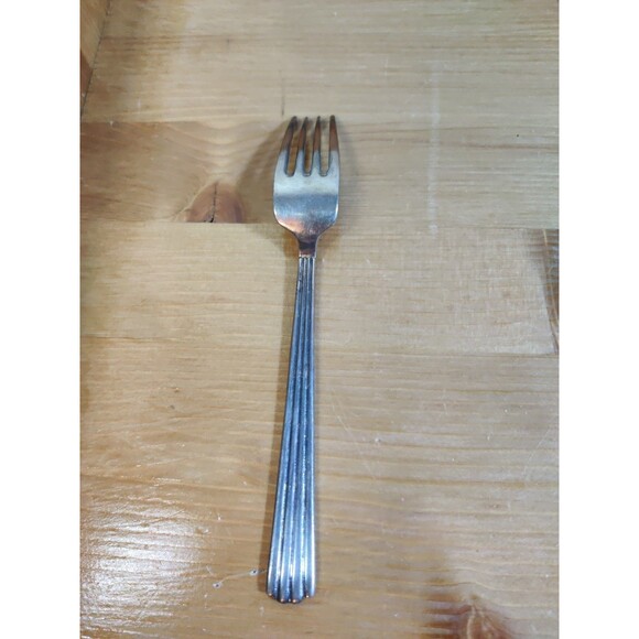 Sant Andrea Stainless Ridges Glossy Silverware Fork Flatware - Picture 3 of 4